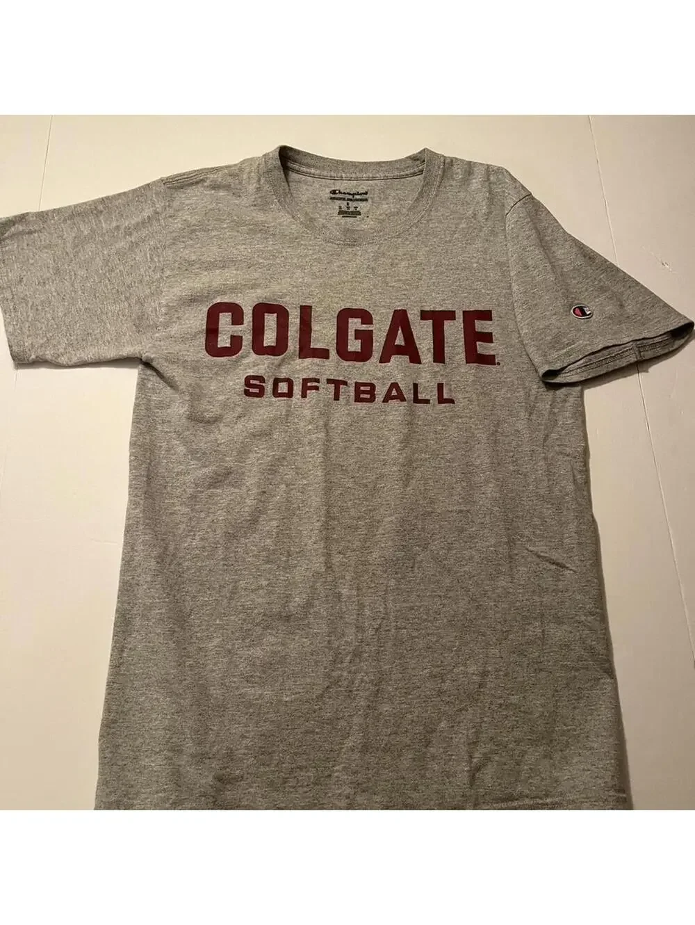Colgate University Softball Gray Size S T Shirt, Champion - Picture 2 of 7